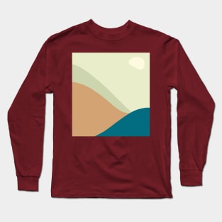 aesthetic abstract landscape Long Sleeve T-Shirt